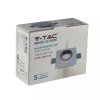 Oczko V-TAC gips GU10 kwadrat wpuszczane G-K białe+złoto VT-866-GSQ 5 lat gwarancji
